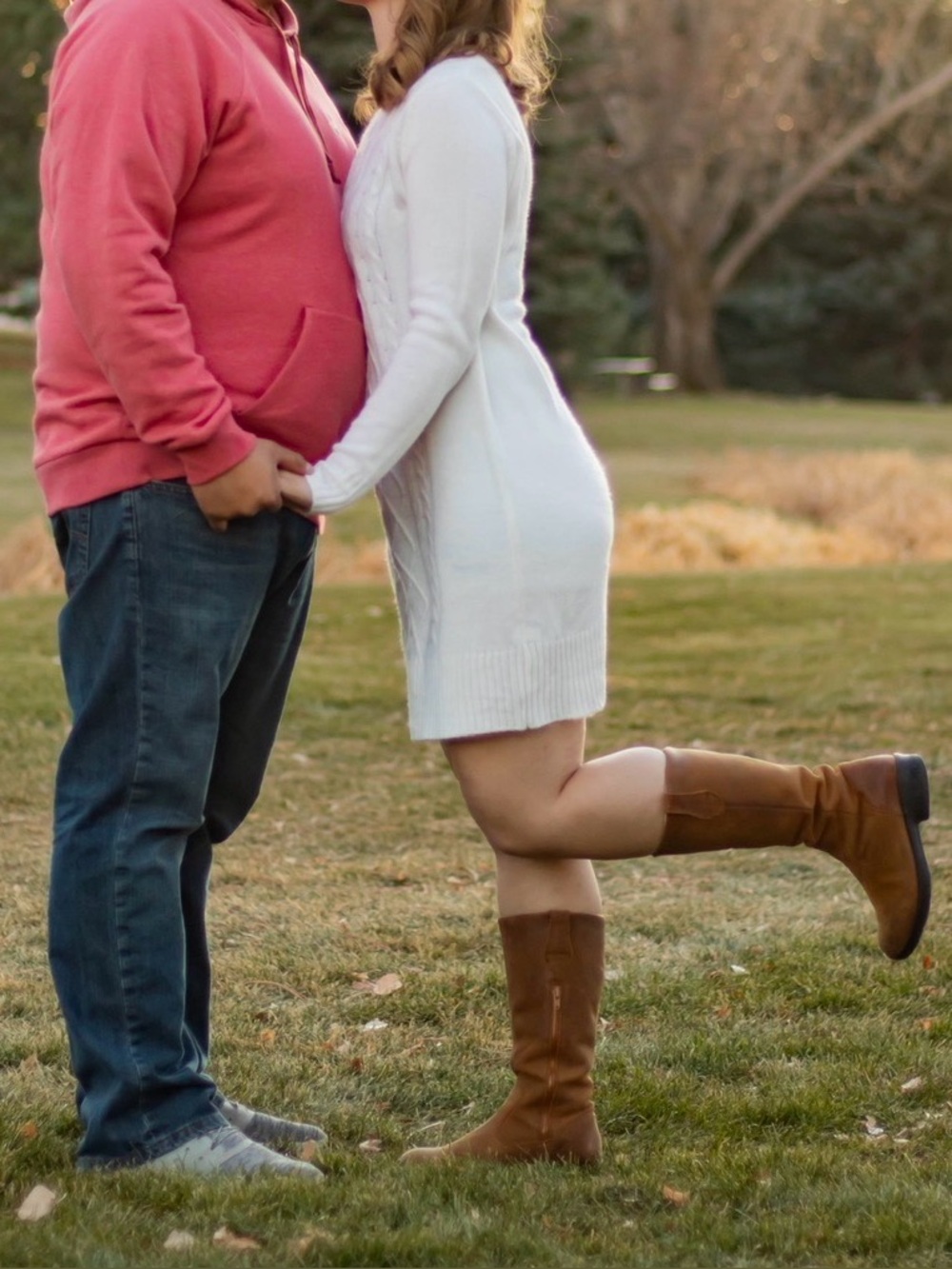 Iz Byer Cream Cable Knit Long Sleeve Sweater Dress